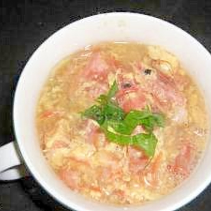 甘海老の頭と殻の中華スープ